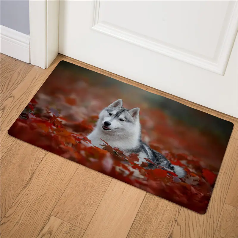 6 Siberian Husky введите дверной коврик для кухни коврик под дверь коврик на кухню коврик для дома домашние Нескользящие коврики для ванной приветственные напольные коврики - Цвет: 6