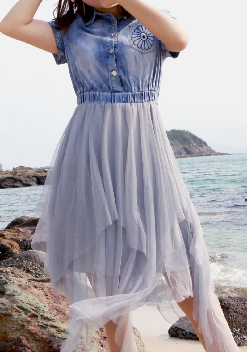 2019 Европейский стиль модные женские платья с отложным воротником коротким