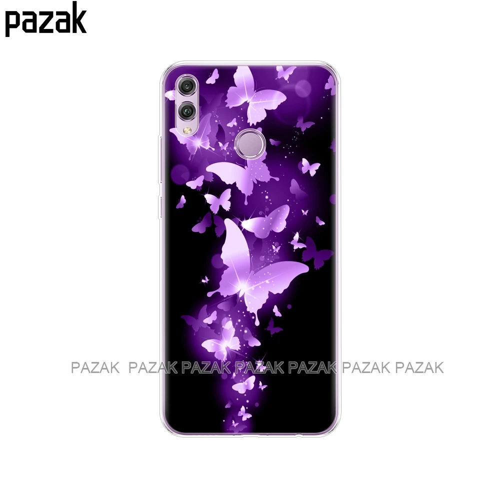 61352 Силиконовый чехол для huawei honor 8x, чехол 6,5 дюйма, мягкая задняя крышка из ТПУ для huawei honor 8x, защитный чехол для телефона, чехол, сумки с рисунком - Цвет: 61352