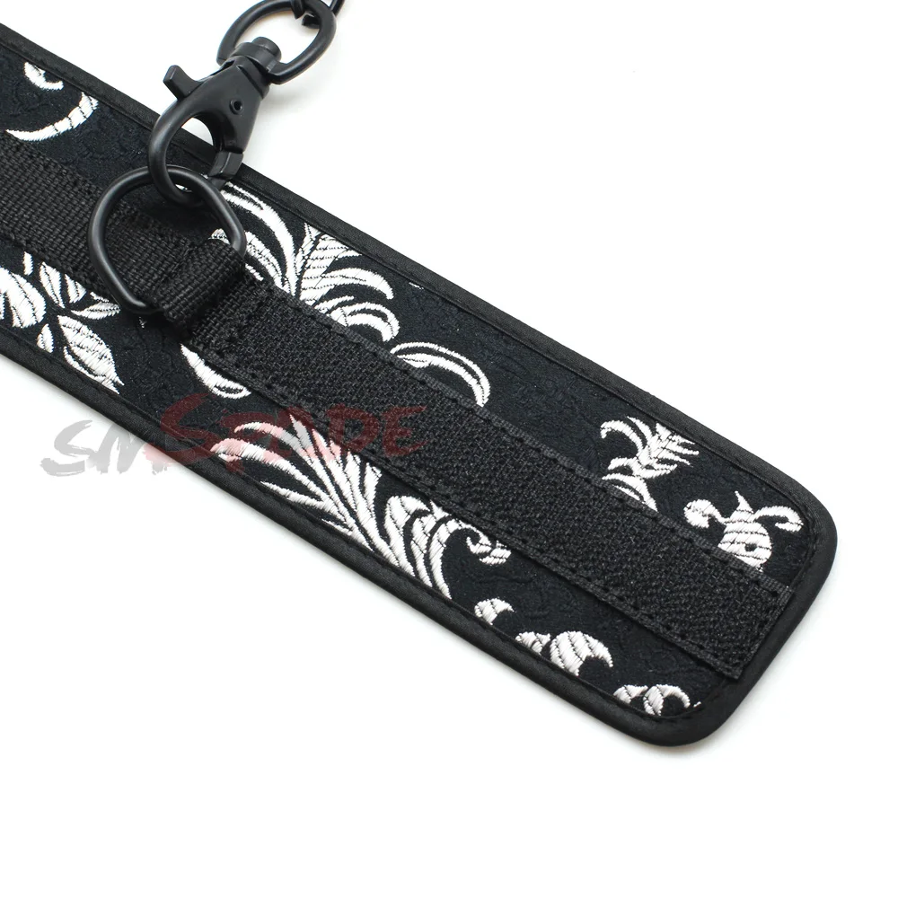 Комплект удерживающих устройств для бондажа: наручники повязки на глаза кожаный