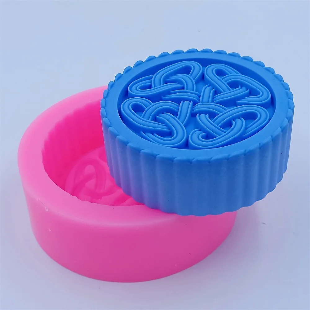 Круглая форма для мыла ручной работы красивая силиконовая изготовления