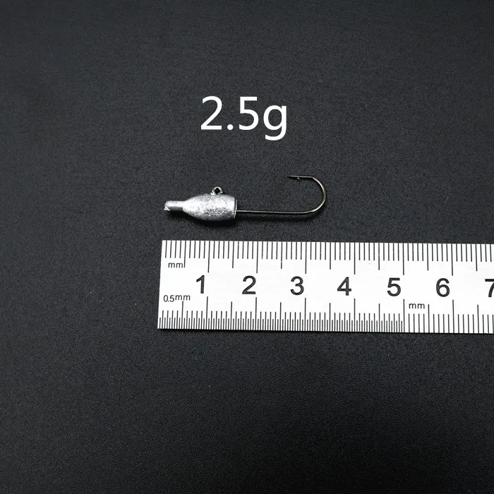 5pcs of 2.5g Маленькие рыболовные крючки, рыболовные мягкие приманки, 5 шт./партия - Цвет: 5pcs of 2.5g