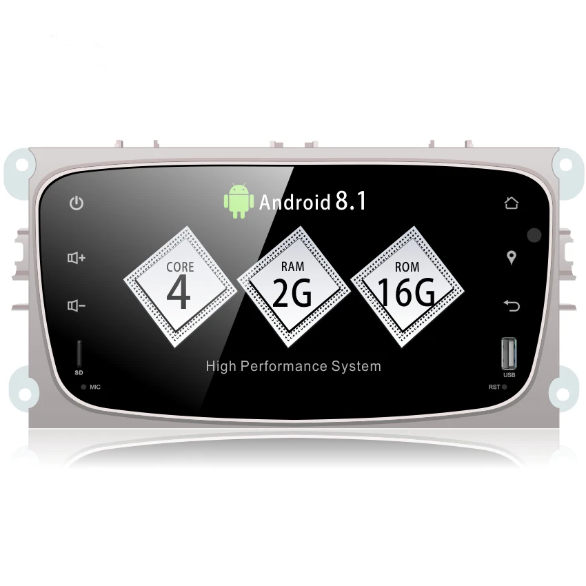 OZGQ радио Android 8,1 9,0 система PX30 9 ''ips экран авто мультимедиа gps для 2008-2011 FORD Focus Mondeo S-MAX C-MAX Galaxy