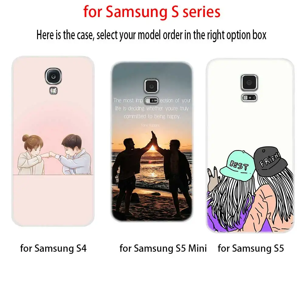 Мягкий силиконовый чехол для Samsung S20 S11 S10 S9 S8 Plus lite 11e 10e S7 S6 5G Best Friends Girl|Бамперы| |