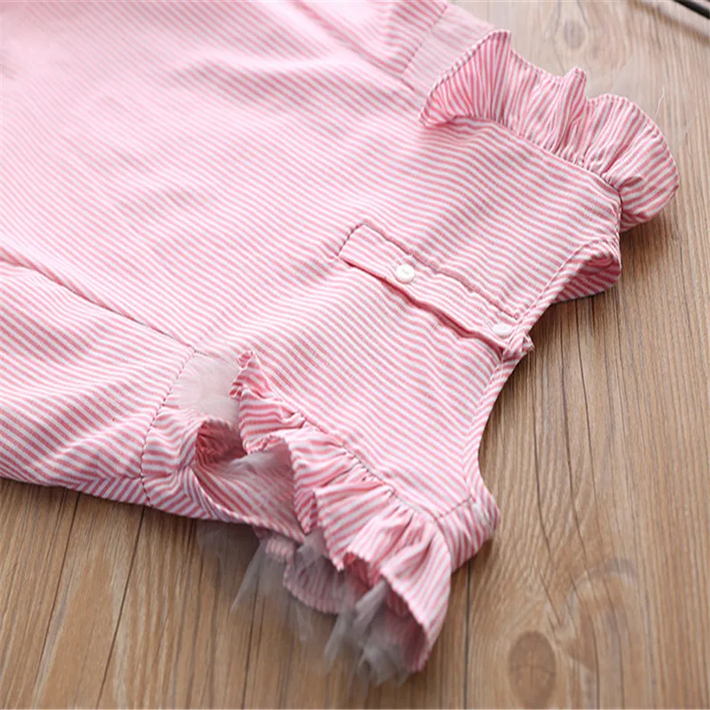 RUBU Summer Girls Sleeveless Dresses Vest Cotton Princess for Baby Children Tutu Dress School And Party 2-6Y | Детская одежда и