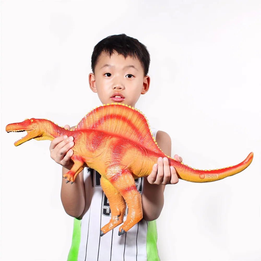 Wiben Jurassic большая игрушка динозавра спинозавра, мягкая пластиковая модель животного, экшн-игрушки и фигурки, детские игрушки для девочек и мальчиков