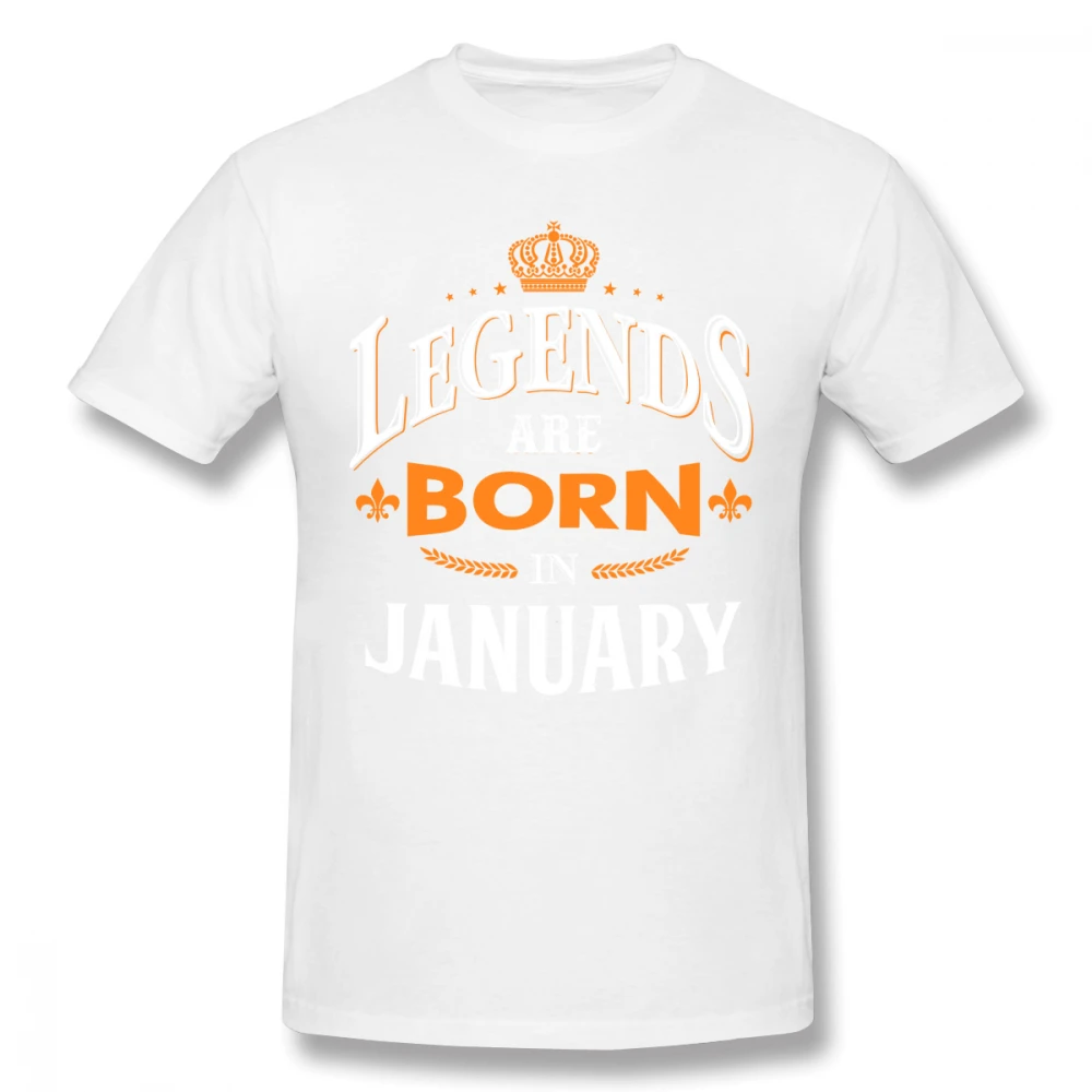 Legends Born In January футболка для мужчин плюс размер 5XL команда Camiseta|Мужские футболки| |