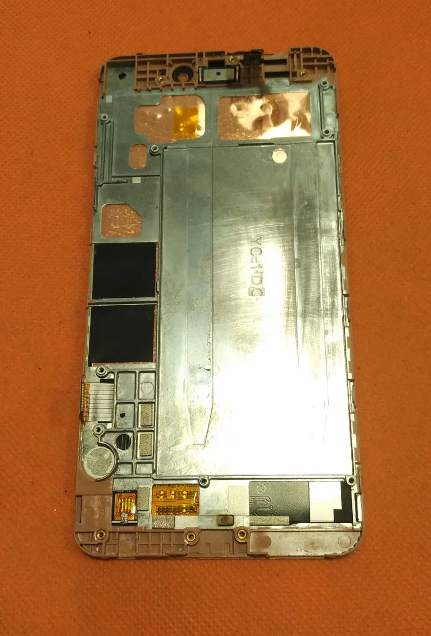 Б/у Оригинальный сенсорный экран и ЖК-дисплей + рамка для Ramos R9 MTK6753 Octa Core 5 2 &quot