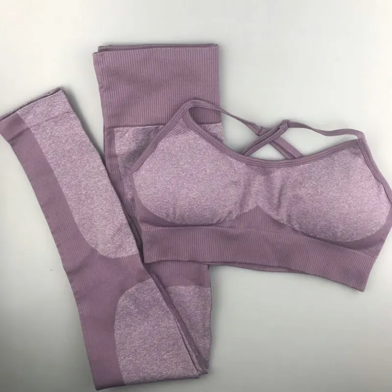 2 шт., энергетический бесшовный комплект для йоги, высокая талия, пэчворк, леггинсы для тренировок, женский бюстгальтер для фитнеса, йоги, спортивный бюстгальтер, топы, штаны для спортзала, спортивная одежда
