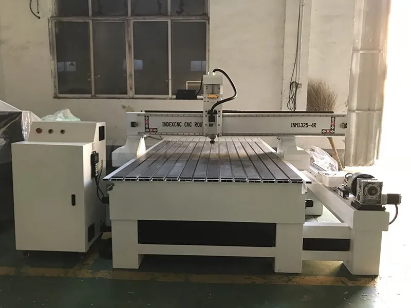 4 оси ЧПУ маршрутизатор с поворотной разработки 4x8ft Кровать Фрезерный станок