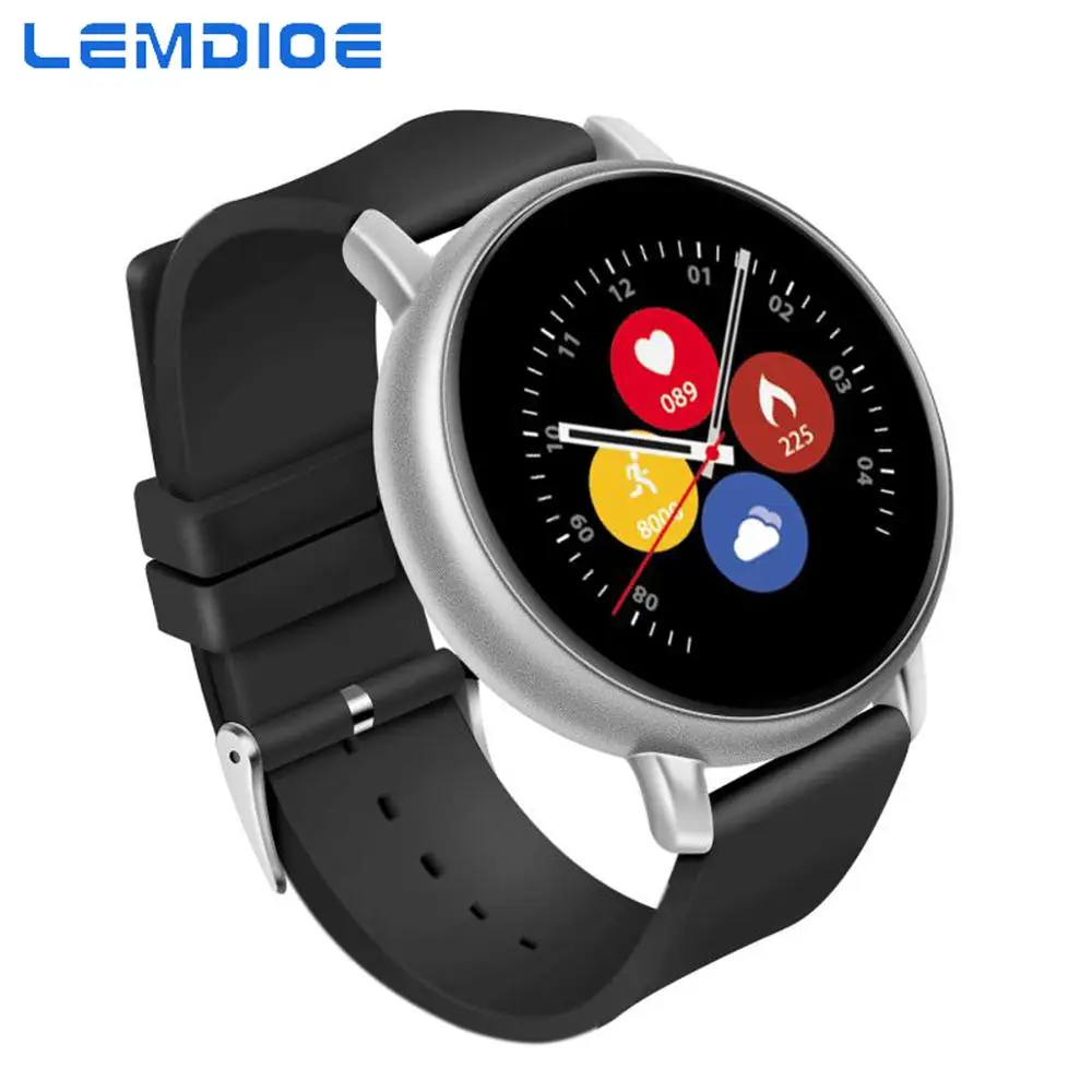 LEMDIOE Bluetooth динамик Смарт часы для женщин мужчин монитор сердечного ритма во время