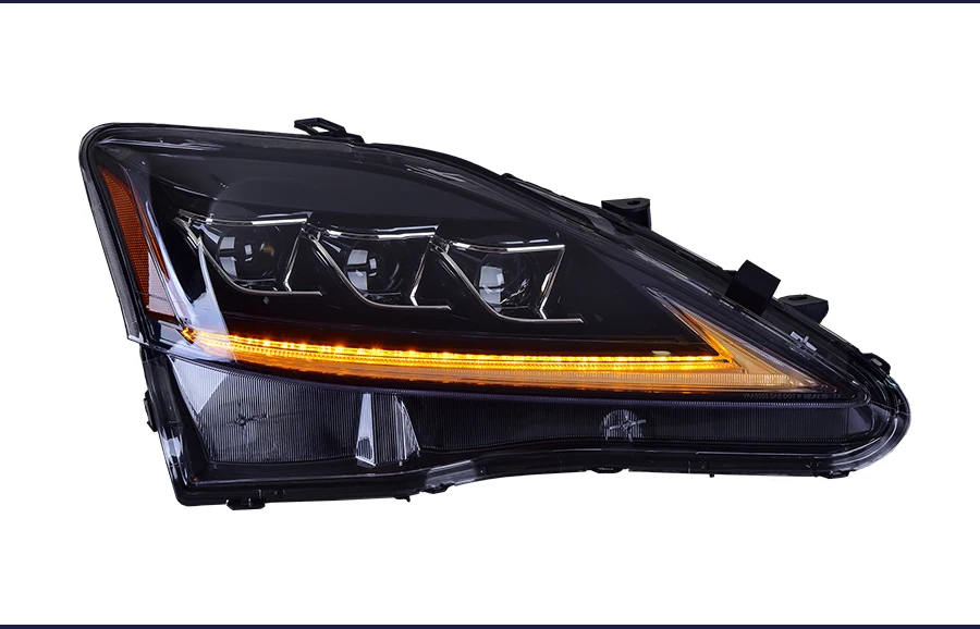 Головной светильник в сборе для Lexus IS250 IS300 2006-2012 полный светодиодный светильник soucer включает последовательные поворотники