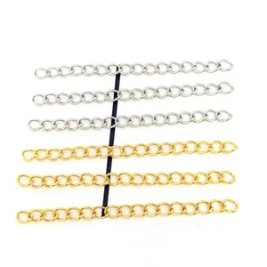 50 шт., цепочка-удлинитель из нержавеющей стали, длина 50 мм, 316 дюйма