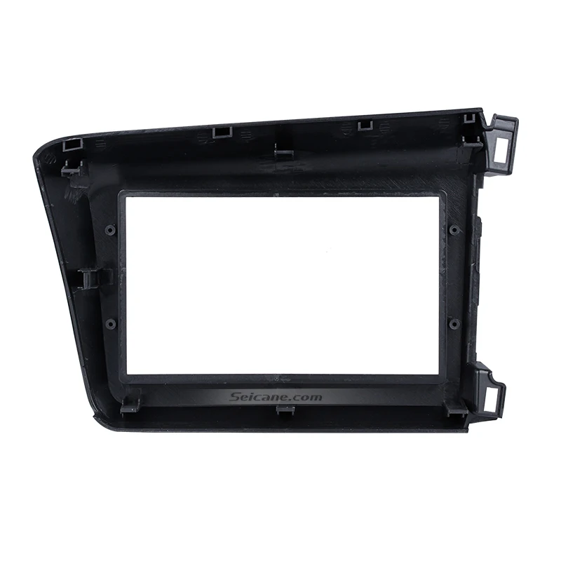 

Seciane Double Din Car Radio Fascia Frame Trim Kit of Dashboard for 2012 Honda Civic LHD Stereo Refitting Surrounded Panel Plate