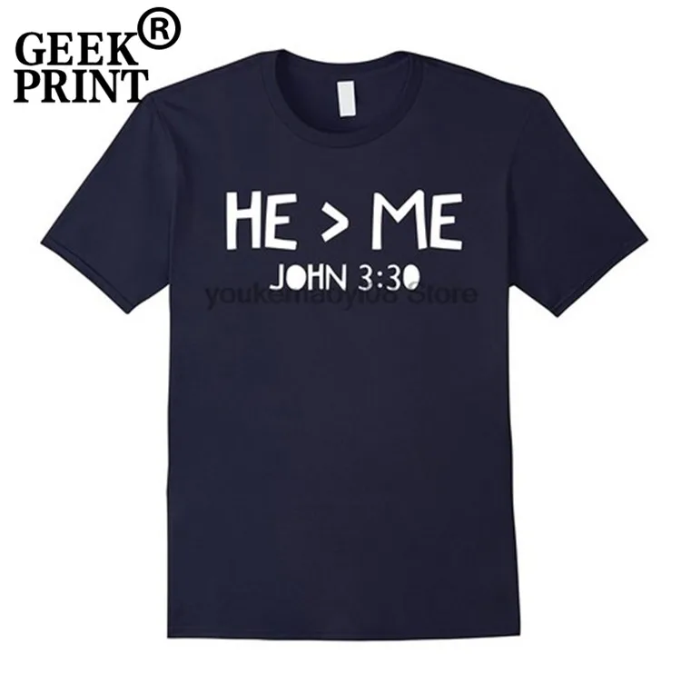 Футболка с надписью HE is more Than I John 330 Christian Bible Jesus футболки Faith Harajuku топы для девочек