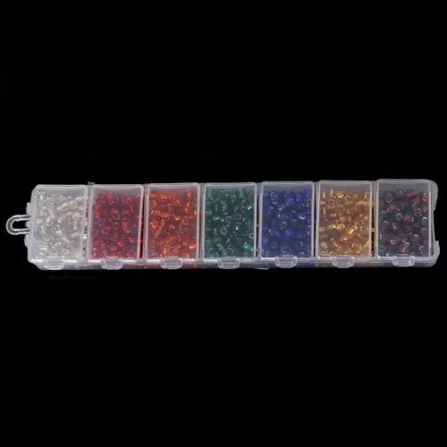 4mm approx 700pcs 2 мм 2800 шт/3 мм 1900 шт/4 мм 700 шт держатель только для ювелирных изделий чехол для дисплея стеклянный бисер Подходит для ювелирных изделий ожерелье DIY бисер комплект - Цвет: 4mm approx 700pcs