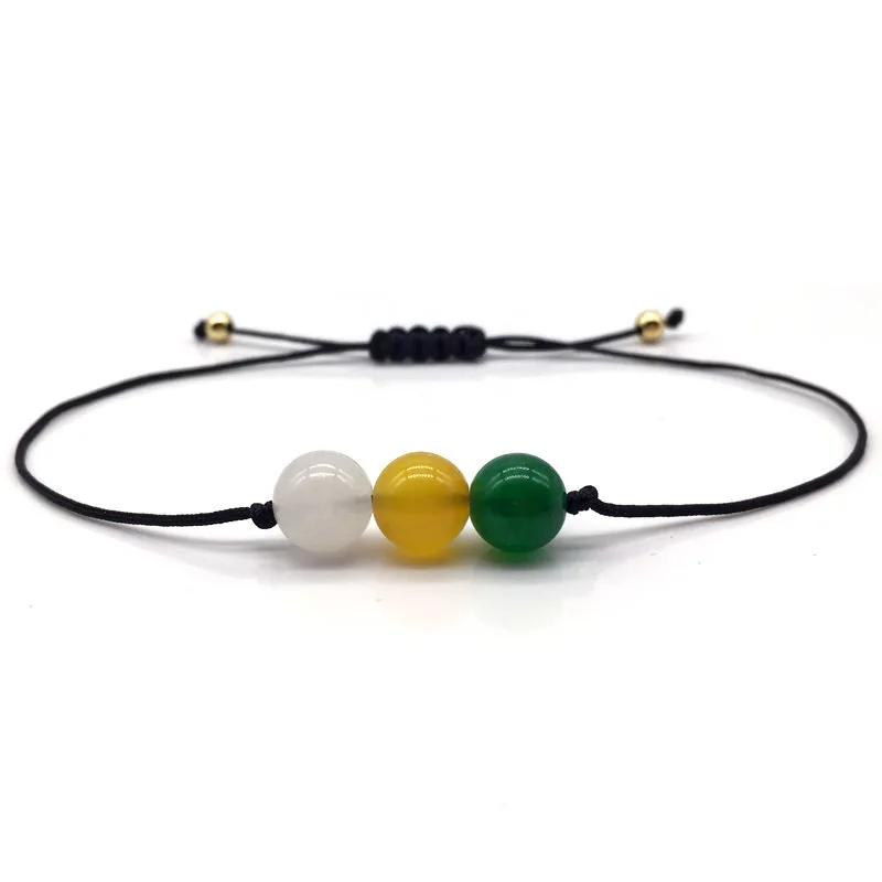 2019 New Fashion Simple Lover Romantic Bracelet Handmade Rope Stone Bead Distance Strand For Men Women Jewelry Gift | Украшения и
