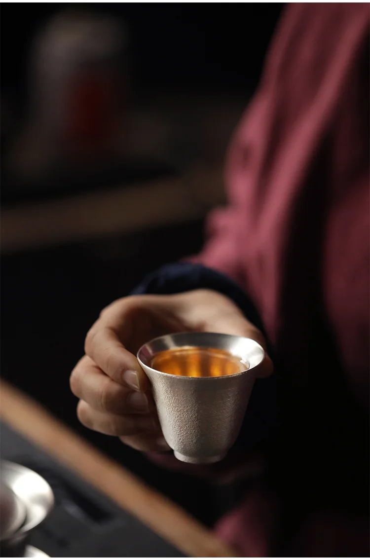 TANGPIN 999 Серебряный и керамический чайник Gaiwan, чайная чашка ручной работы серебряный чайный сервиз набор