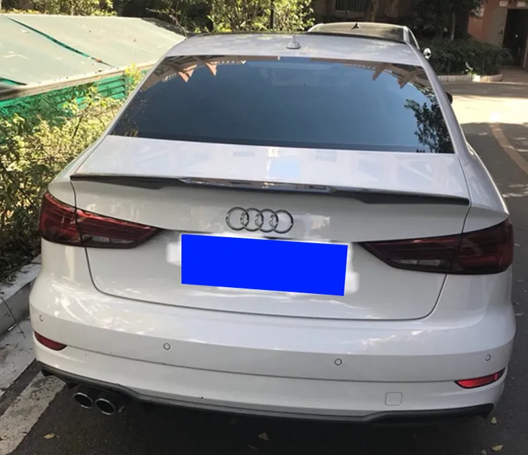 Для Audi A3 спойлер M4 Стиль ABS пластик Неокрашенный задний крыло праймер цвет 2014 2015