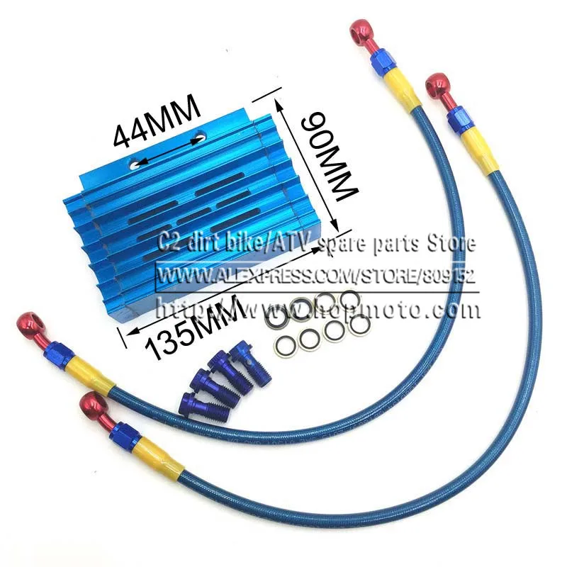 

CNC Aluminum oil hose bolts M10 Oil Cooler radiator Dirt Pit Bike Monkey Racing Motorcyle High performance refires accessories