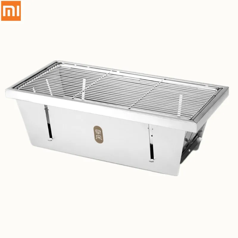 Xiaomi Mijia Zaofeng гриль для барбекю из нержавеющей стали, складная плита для барбекю, угольная стойка для барбекю, инструменты для барбекю для кемпинга, барбекю