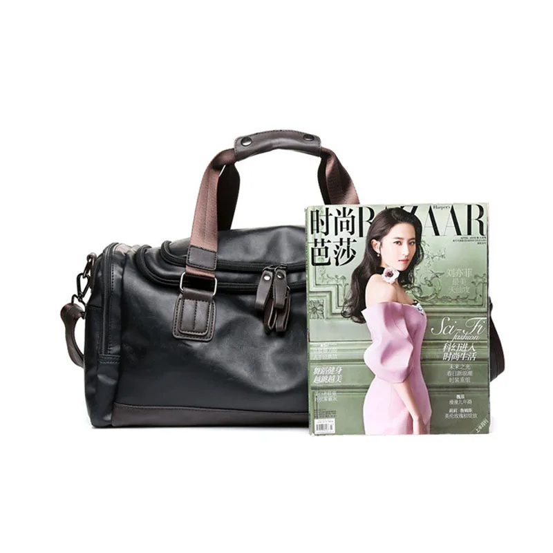 

2019 New Arrival Leather Travel Bags Luxury Men Large Capacity Portable Male Shoulder Bags Men's Handbags Vintage Travel Duffle