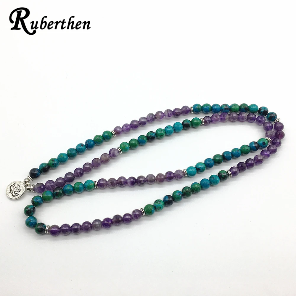 Ruberthen новый дизайн 2018 исцеление йогой браслет или ожерелье Феникс Ame thyst