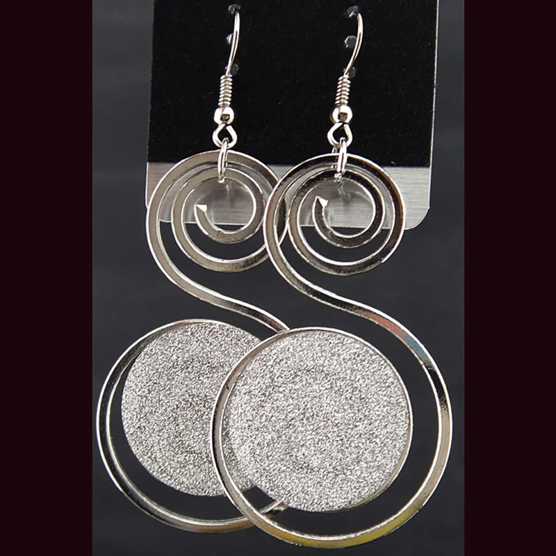 Mix Style Fashion Jewelry Silver Frosted Long Dangle Drop Earrings for Women Wedding Engagement Party Show Gift A800mix | Украшения и