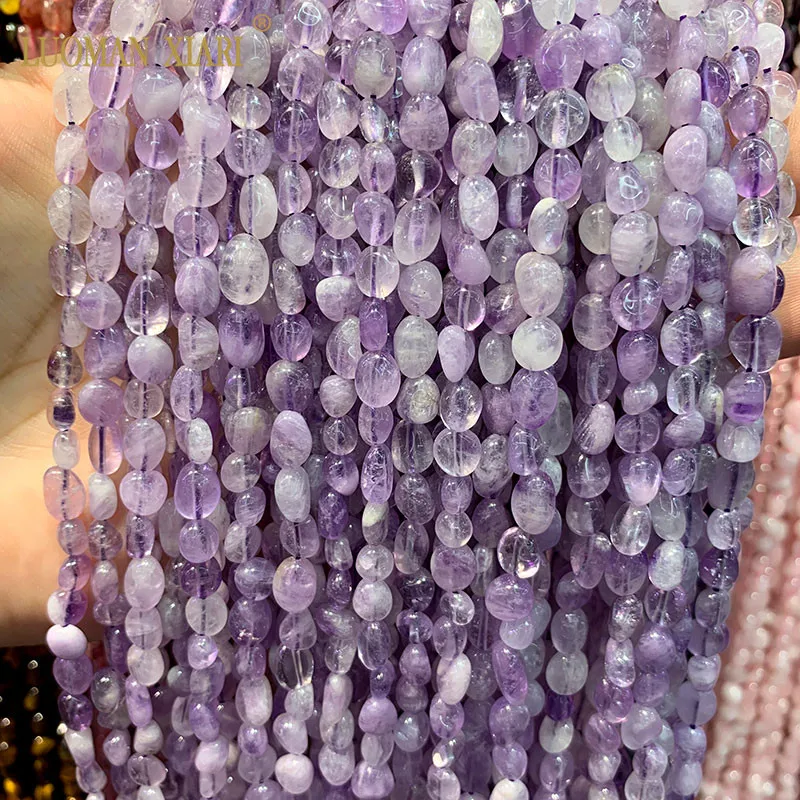 mauve jade AAA естественный неправильной формы 5-8 мм каменные бусины розовый кварц аметисты Агаты для самостоятельного изготовления ювелирных изделий браслет ожерелье - Цвет: mauve jade
