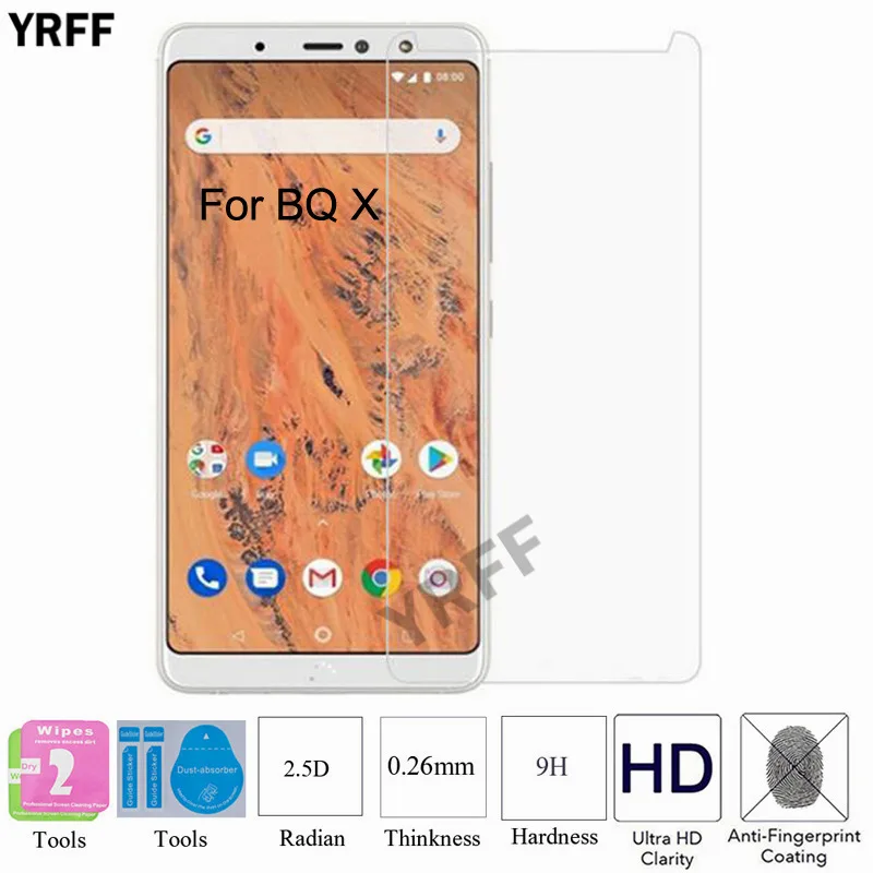 2 шт. закаленное защитное стекло для BQ X For X2 Pro 2.5D 0 25 мм 9H | Мобильные телефоны и