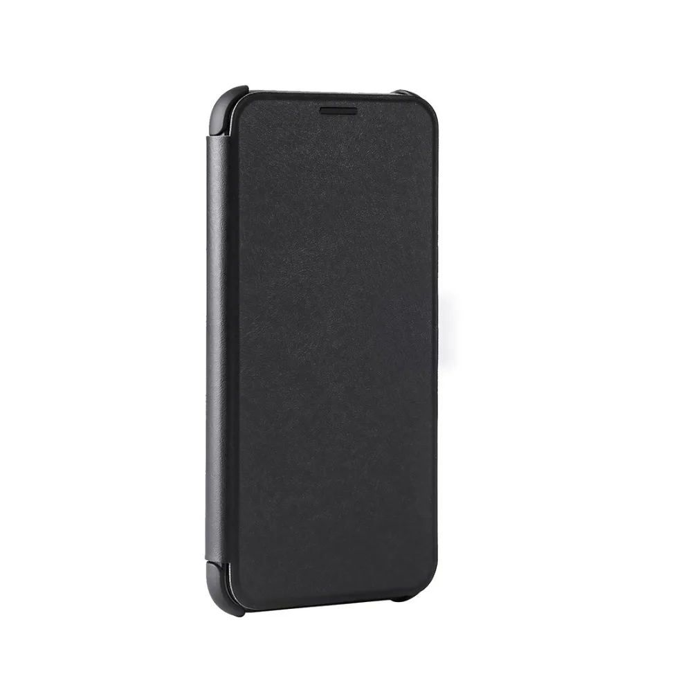 Кожаный чехол-книжка для Doogee X55 горизонтальный с защитой от падения
