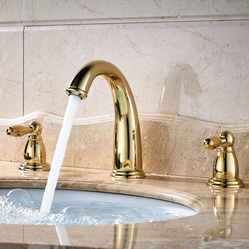 Uythner бортике 3 шт. ванной кран Набор бассейна смеситель 4 цвета Варианты горячей и