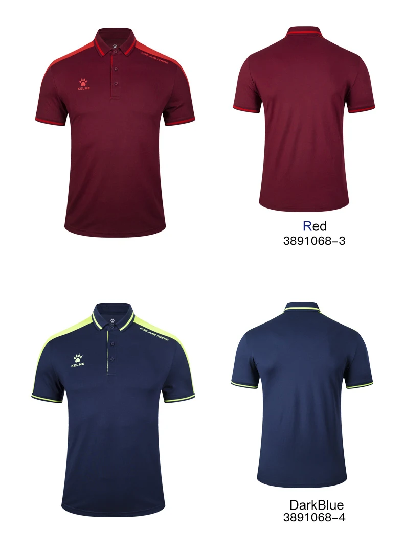 KELME мужская летняя рубашка поло с коротким рукавом из хлопка, Спортивная рубашка поло, Тонкая Повседневная рубашка 3891068