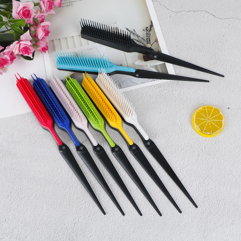 

1PC Professional Hairdressing Dense Tooth Comb Plastic Fine-tooth Comb Salon Anti-static Combs Hairbrush Styling Tools