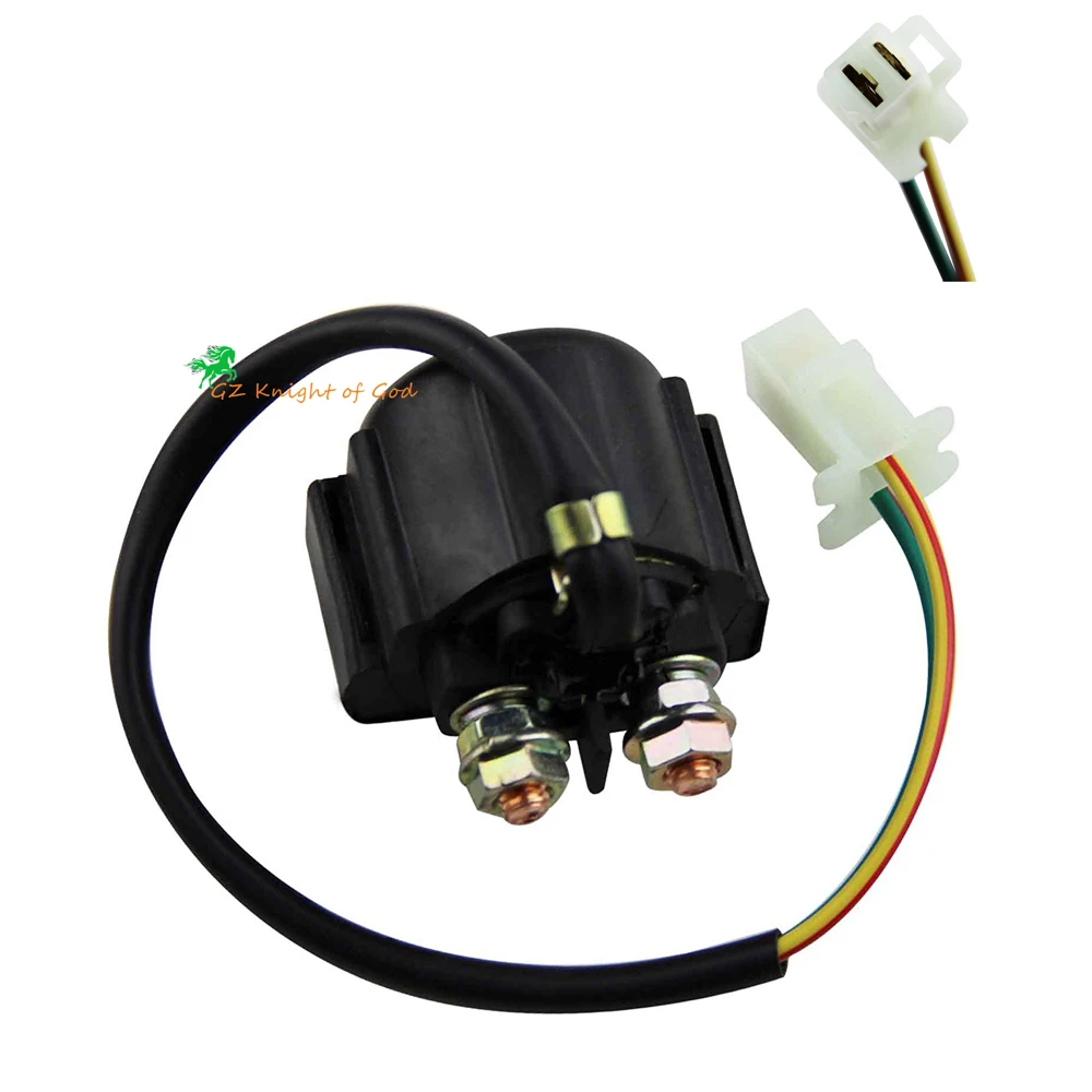 Рыцарский двигатель 2-проводное подключение реле стартера соленоида для Suzuki Yamaha
