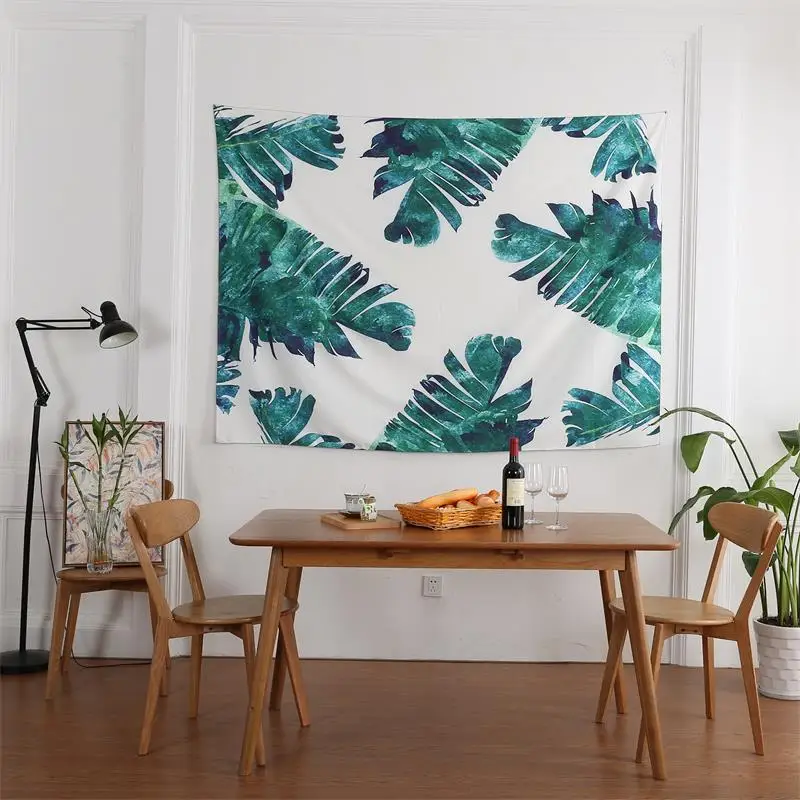 130cmx150cm Banana Leaf Tapestry Plant Nordic Wall Hangs Bedroom Sofa Background Beach Towel Blanket Home Room Decoration | Дом и сад