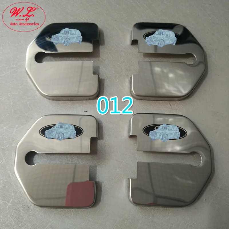 2 пары в партии Автомобильный Дверной замок Нержавеющее покрытие анти