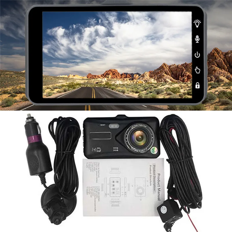 Новинка высокое качество прочный 4 дюйма 1080P Автомобильный видеорегистратор