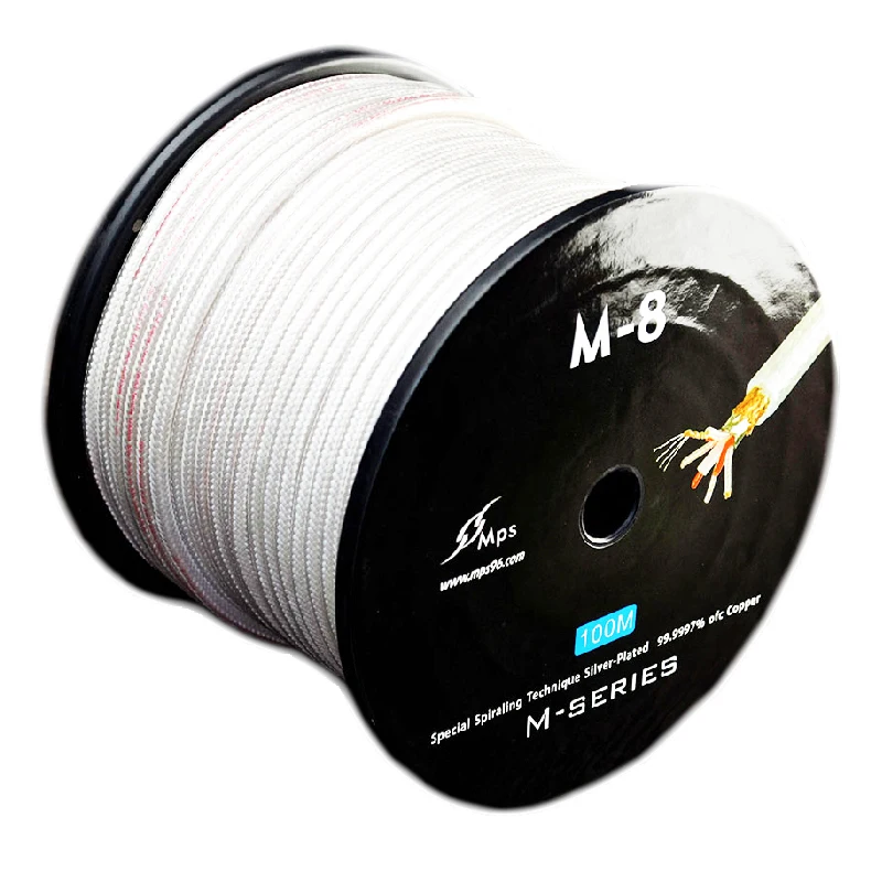 HiFi MPS M 8 99.9997% OFC + посеребренный линейный аудиопровод DVD усилитель CD DAC RCA XLR