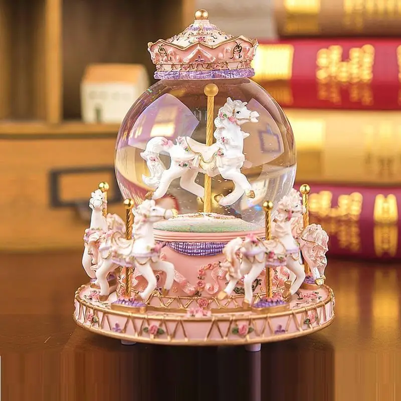 Пишущая машинка Caixa Presente Carrusel Music La Land Musicale Snow Globe Boite A Musique Carousel Caja De Musica