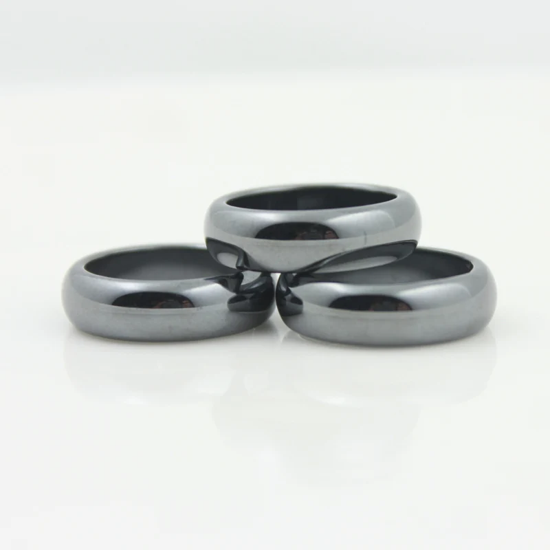 Модные Качественные гладкие кольца класса AAA шириной 6 мм с пронумерованной