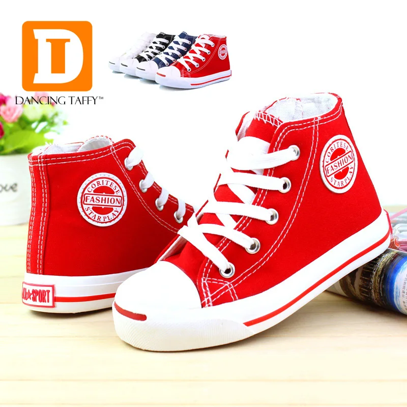 Брендовая детская обувь для мальчиков Классические парусиновые кроссовки