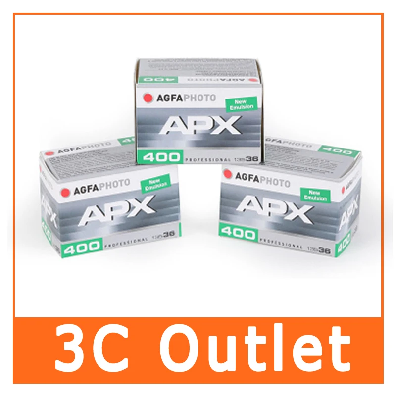 AGFA APX 400 черно-белая пленка 35 мм 36exp 135-36x5 рулонов | Электроника