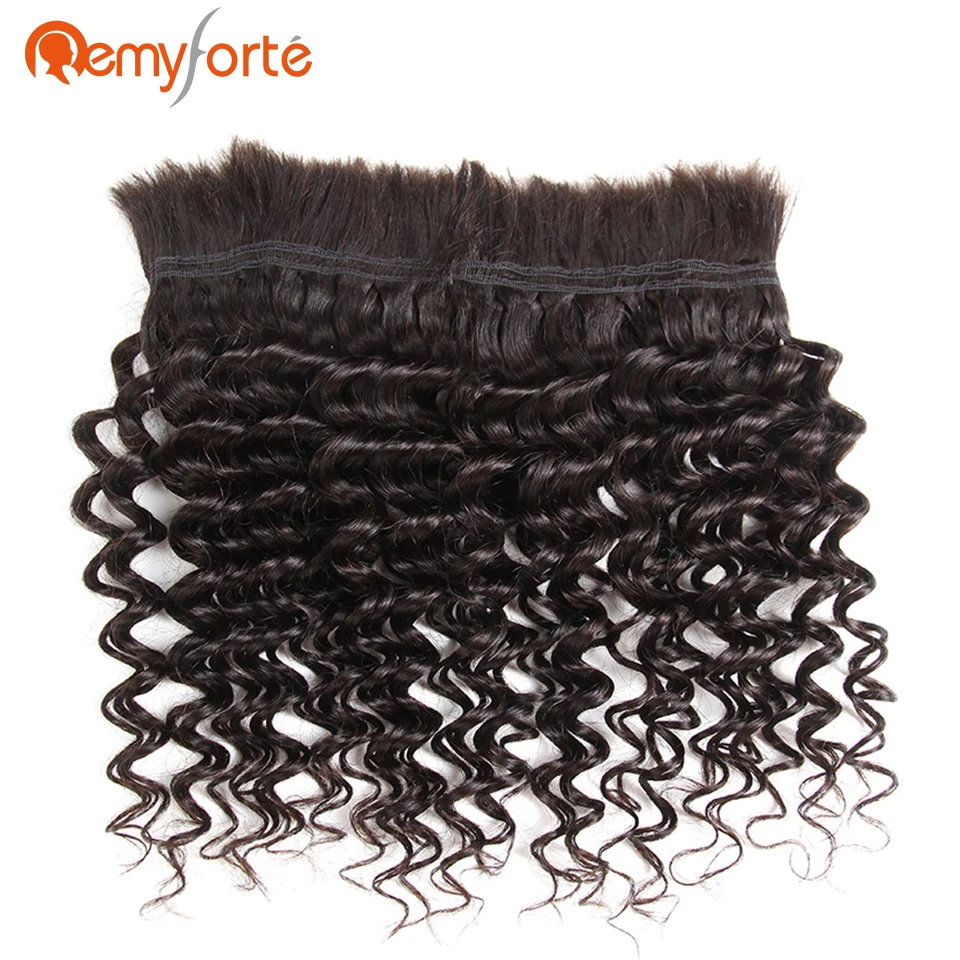 Волосы Remy Forte 3 пучка бразильские глубокая волна человеческие волосы для плетения
