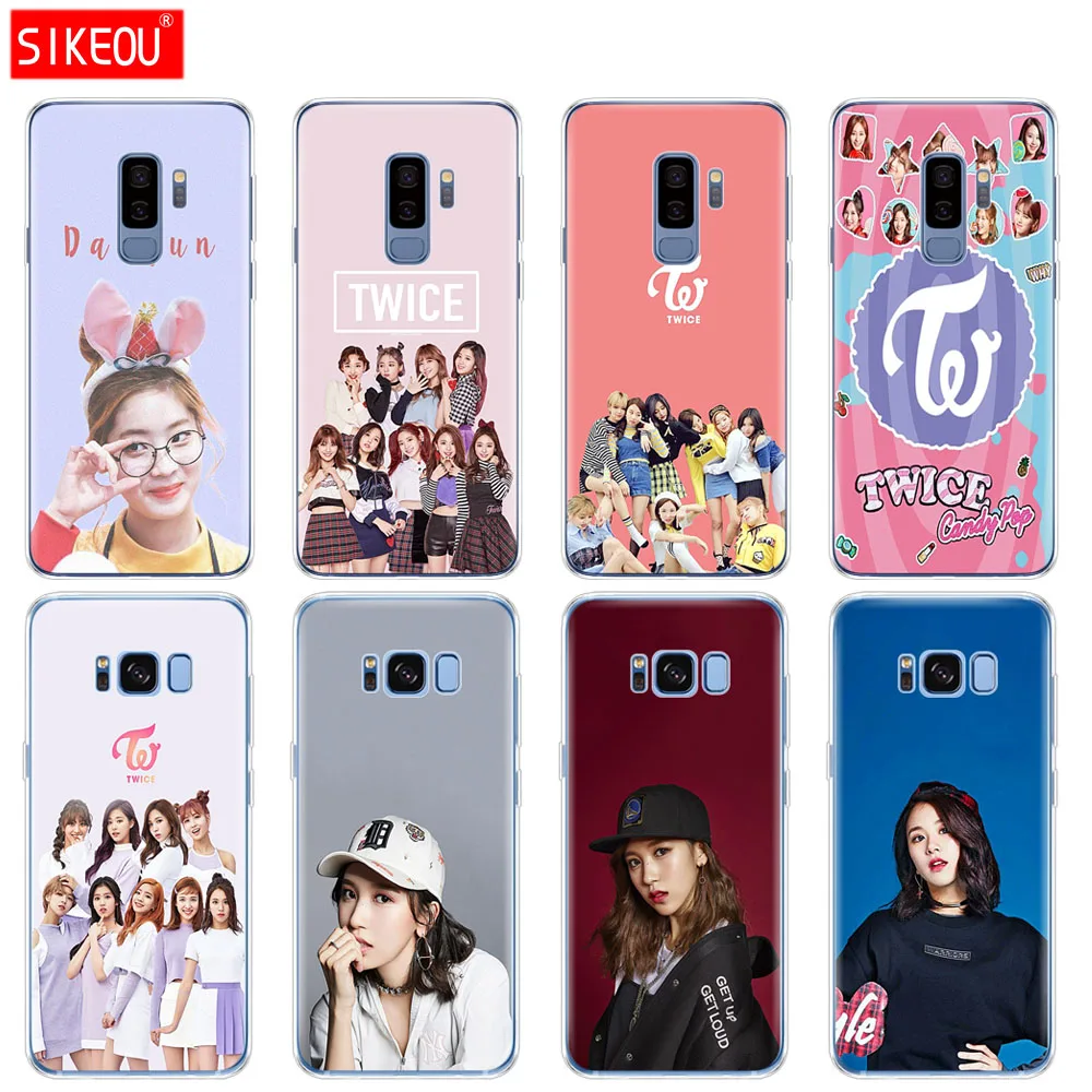 Силиконовый чехол для Samsung Galaxy S9 S8 S7 S6 edge S5 S4 S3 PLUS телефона TWICE Kpop|Бамперы| |