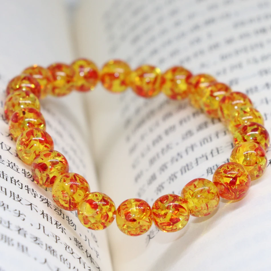 Браслеты из жёлтого пчелиного воска 6 мм 7 5 дюйма|charm jewelry|beeswax beadsbead bracelet |