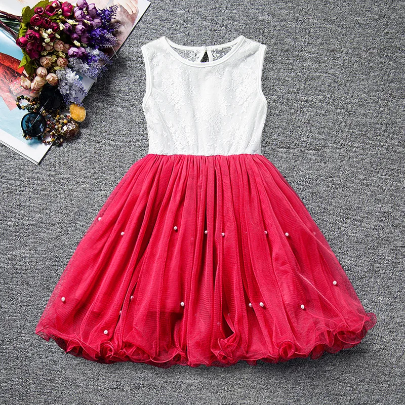 Summer Baby Party Dress For Girls Lace Flower Wedding Kids Tutu Dresses Children Princess 3-9 years Sundress | Детская одежда и