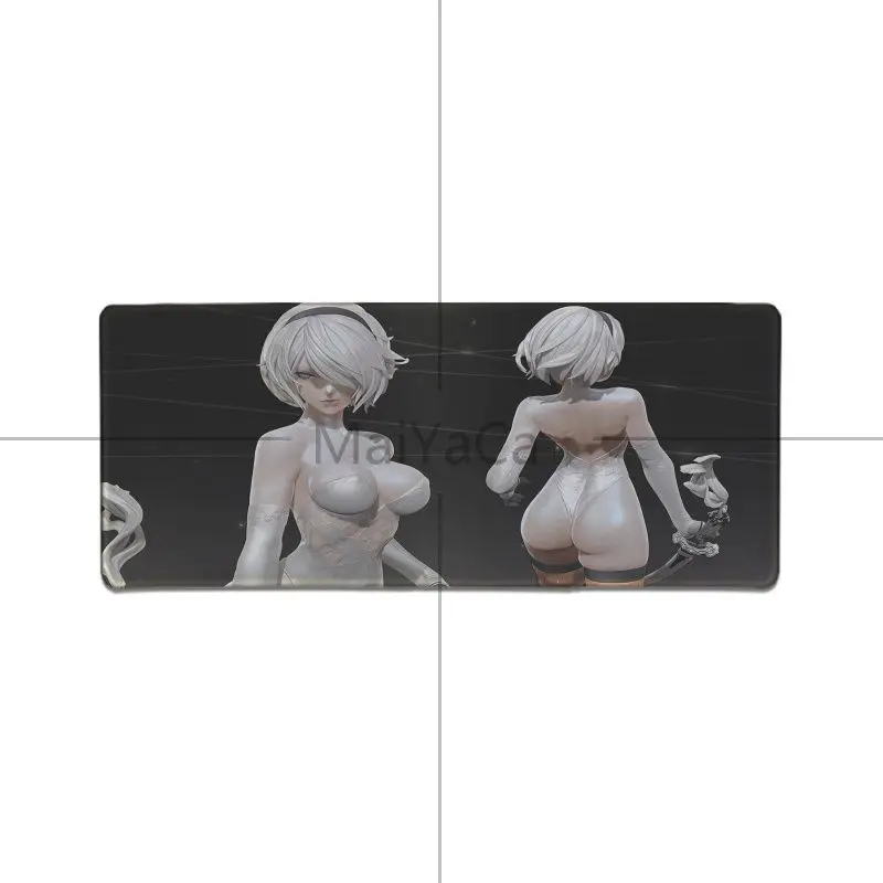 Maiyaca простой NieR Automata jorha резиновая мышь прочный Настольный коврик для мыши супер большой игровой коврик для мыши из натурального каучука Настольный коврик - Цвет: Lock Edge 30x80cm