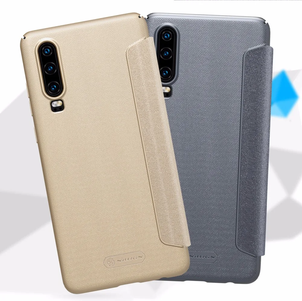 Чехол P30 для Huawei NILLKIN роскошный кожаный чехол книжка с откидной крышкой умный