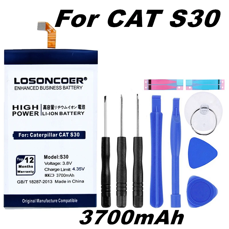 LOSONCOER S30 3700mah APP 12F B5595I CXX 111 батареи для Caterpillar CAT Высокое качество ~ в наличии +